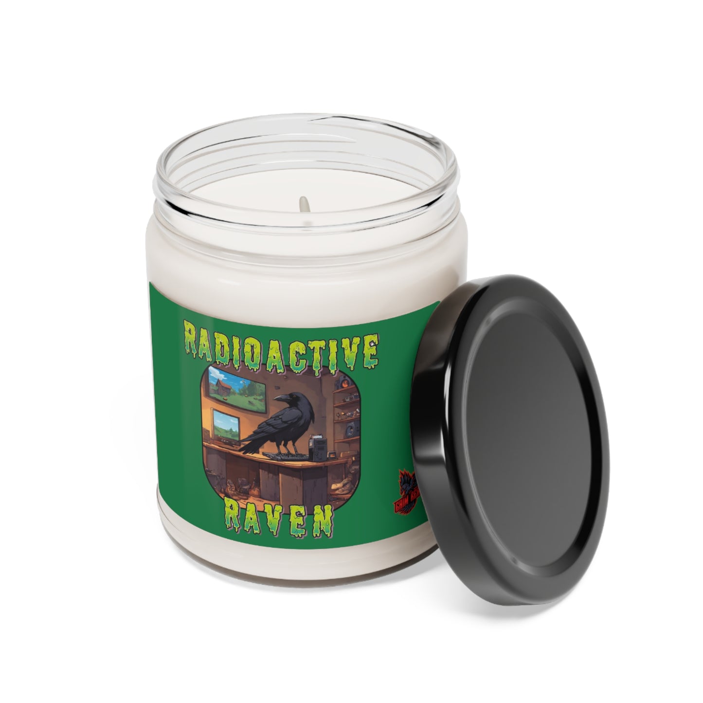 Radioactive Raven - Gaim Ready Scented Soy Candle, 9oz - Atlantis Whisper Scent