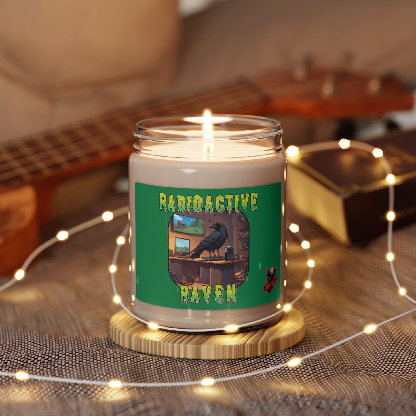 Radioactive Raven - Gaim Ready Scented Soy Candle, 9oz - Atlantis Whisper Scent