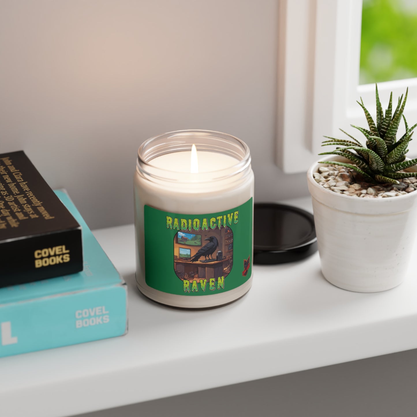 Radioactive Raven - Gaim Ready Scented Soy Candle, 9oz - Atlantis Whisper Scent