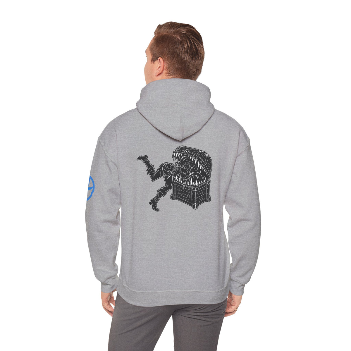 Mimic Chest Hoodie — Fantasy RPG Front & Back Graphic