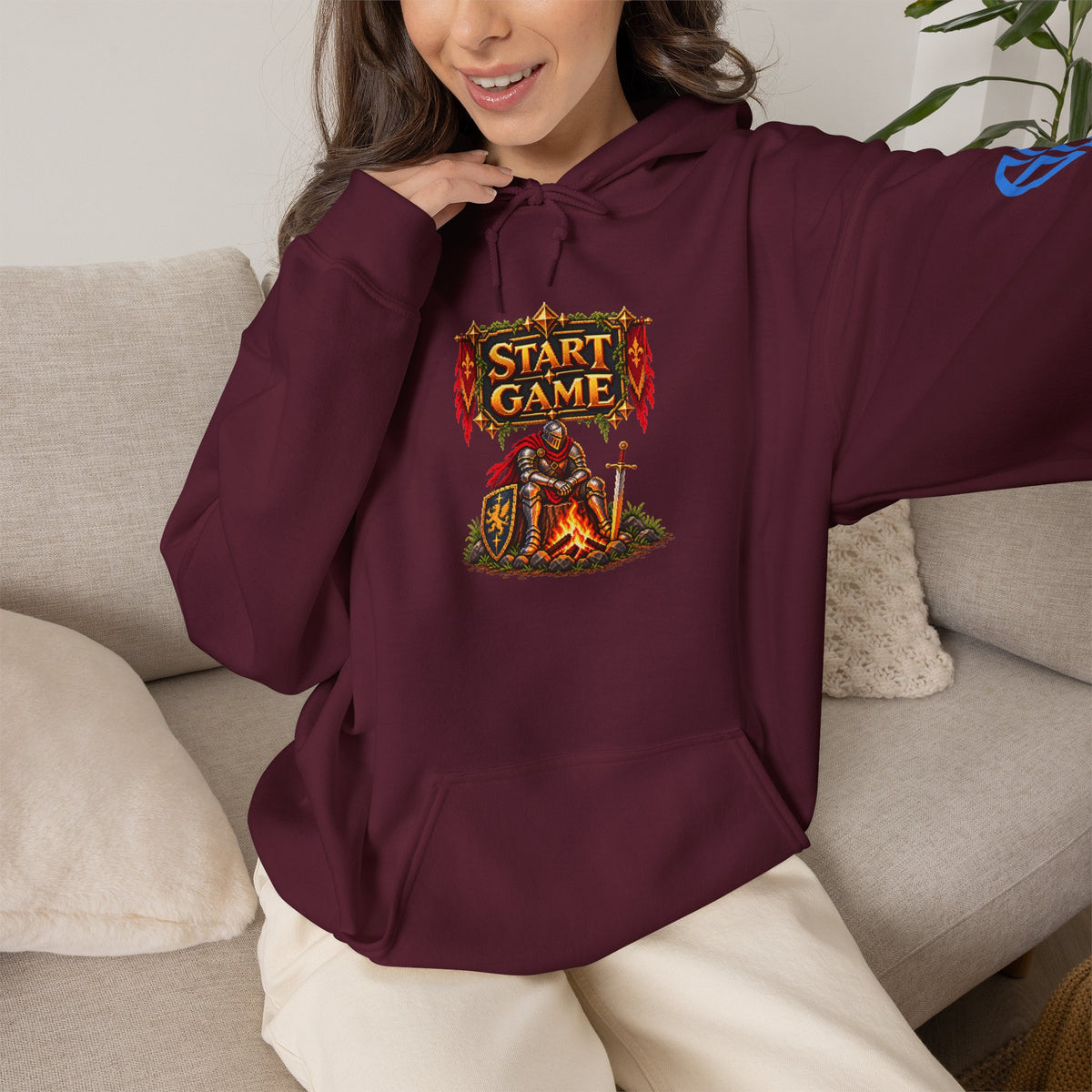 Start Game / Reload Checkpoint — Fantasy Gaming Hoodie