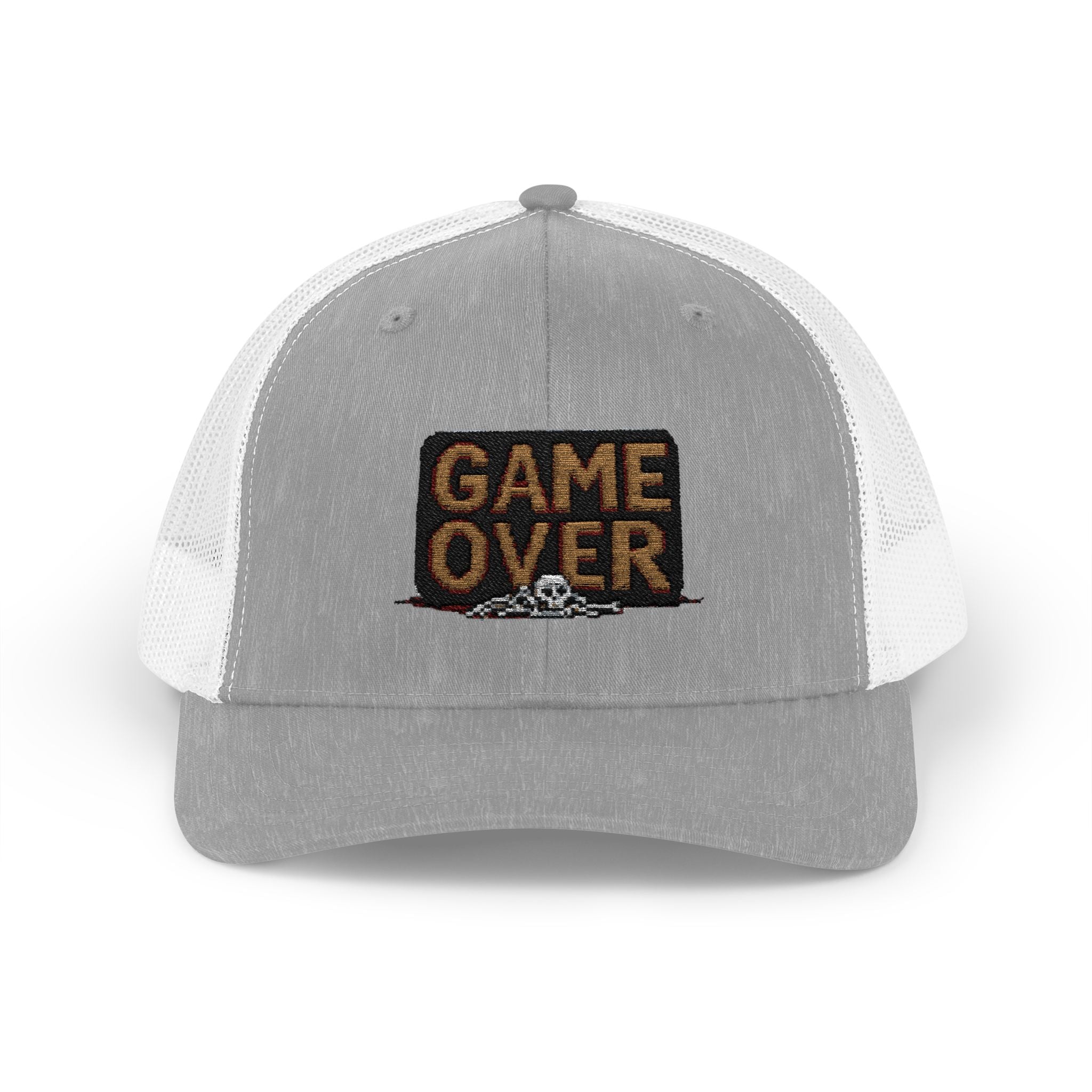 Game Over Embroidered Snapback Trucker Cap